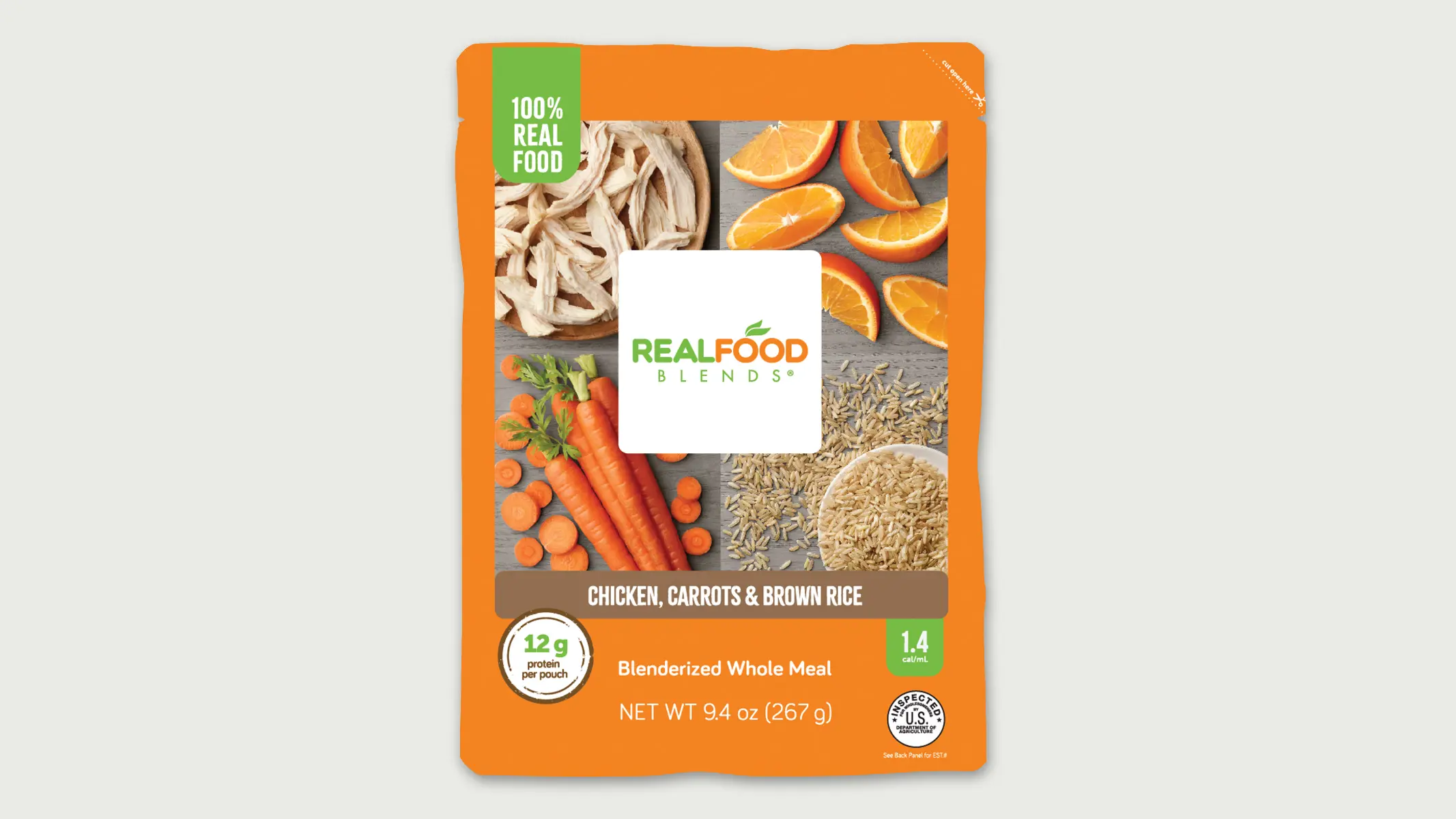 Chicken, Carrots & Brown Rice | Real Food Blends