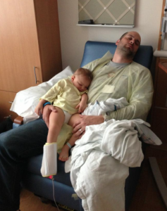 Tony Bombacino & AJ dreaming at the hospital